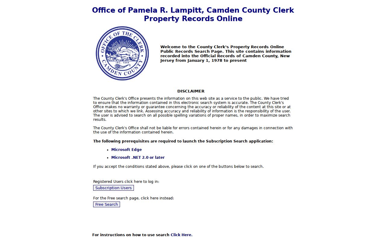Gloucester Township residents directory Camden deed index search