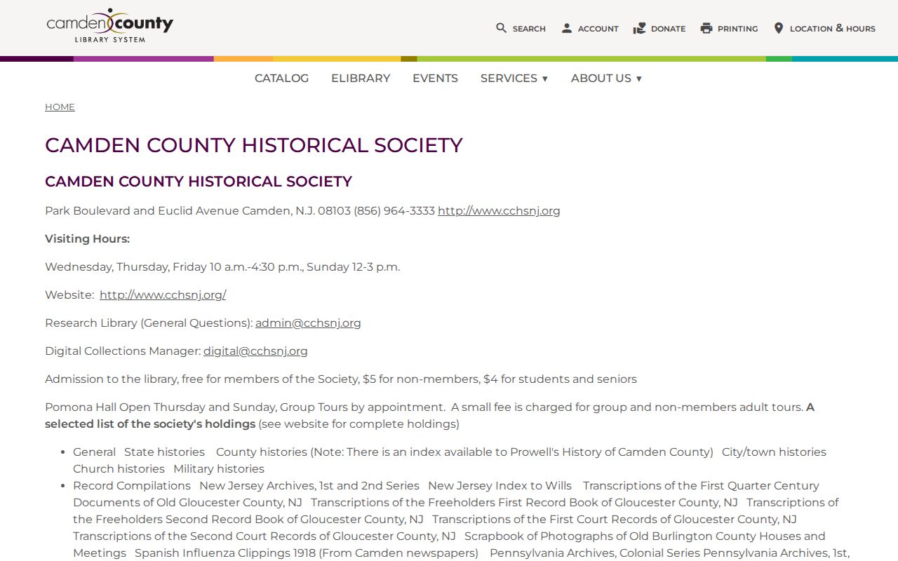 Gloucester Township previous residents Camden County historical house research sources