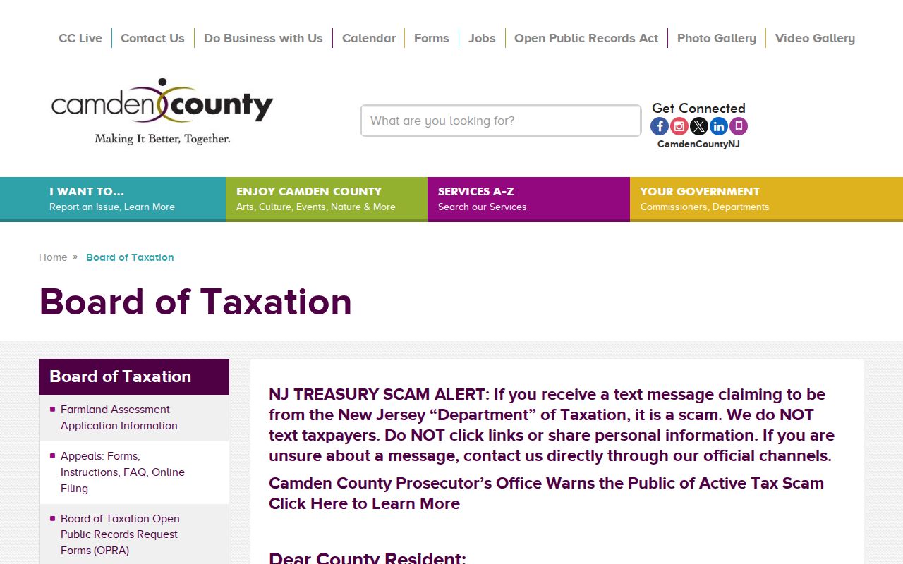 Gloucester Township residents directory assessor resource