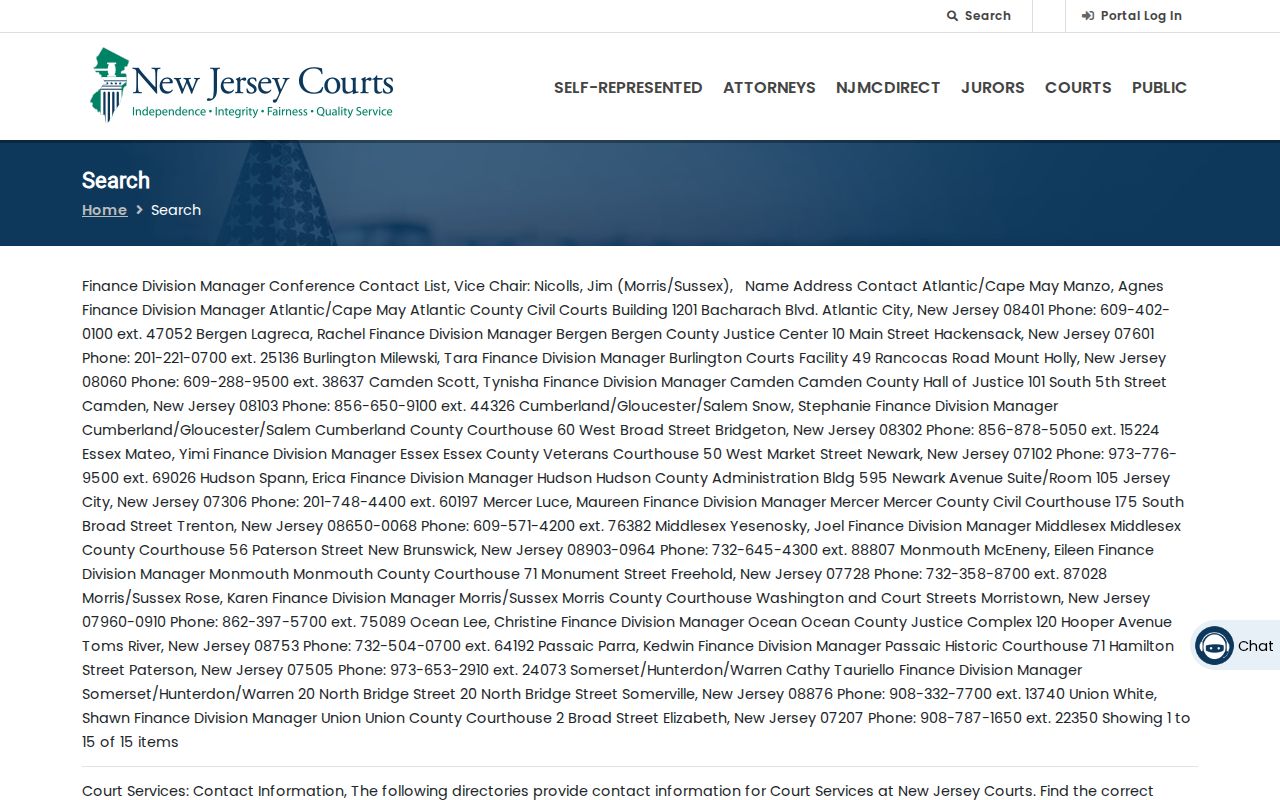 Gloucester Township residents directory New Jersey court case jacket search